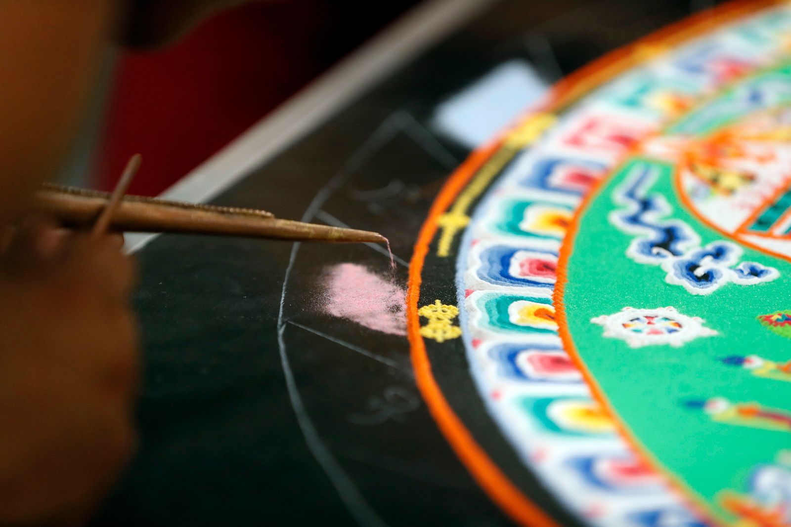 Painstakingly created, then swept away: Tibetan monks' sand mandala at Lily Dale